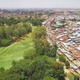 A golf course next to Kibera in Nairobi.